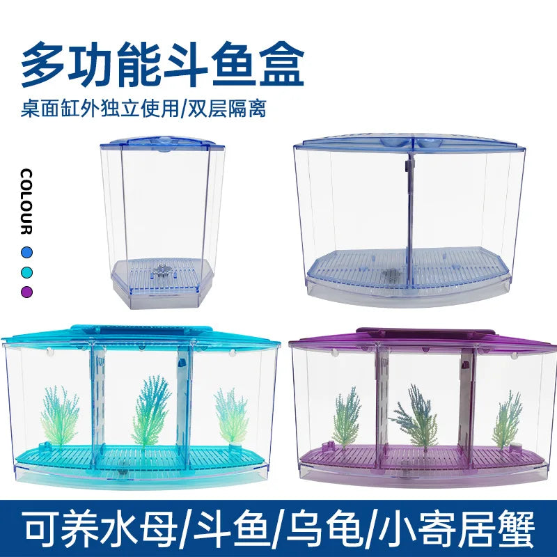 Aquarium Decoration Small Fish Tank Box Aquarium Betta Goldfish Office Fish Small Tropical Tank Fish Fry Incubate Children