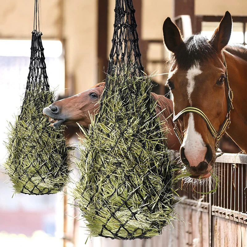 1Pc Haylage Net Durable Horse Care Products Small Holed Hay Net Haynet Equipment Slow Feed Hay Feeder Net Bags For Horse