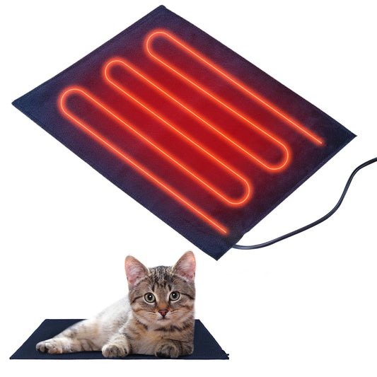 Heated Cat Bed Cat Heating Pad Cat Furniture Medium Electric Heating Pad For Dogs And Cats Indoor Adjustable Warming Mat With 3