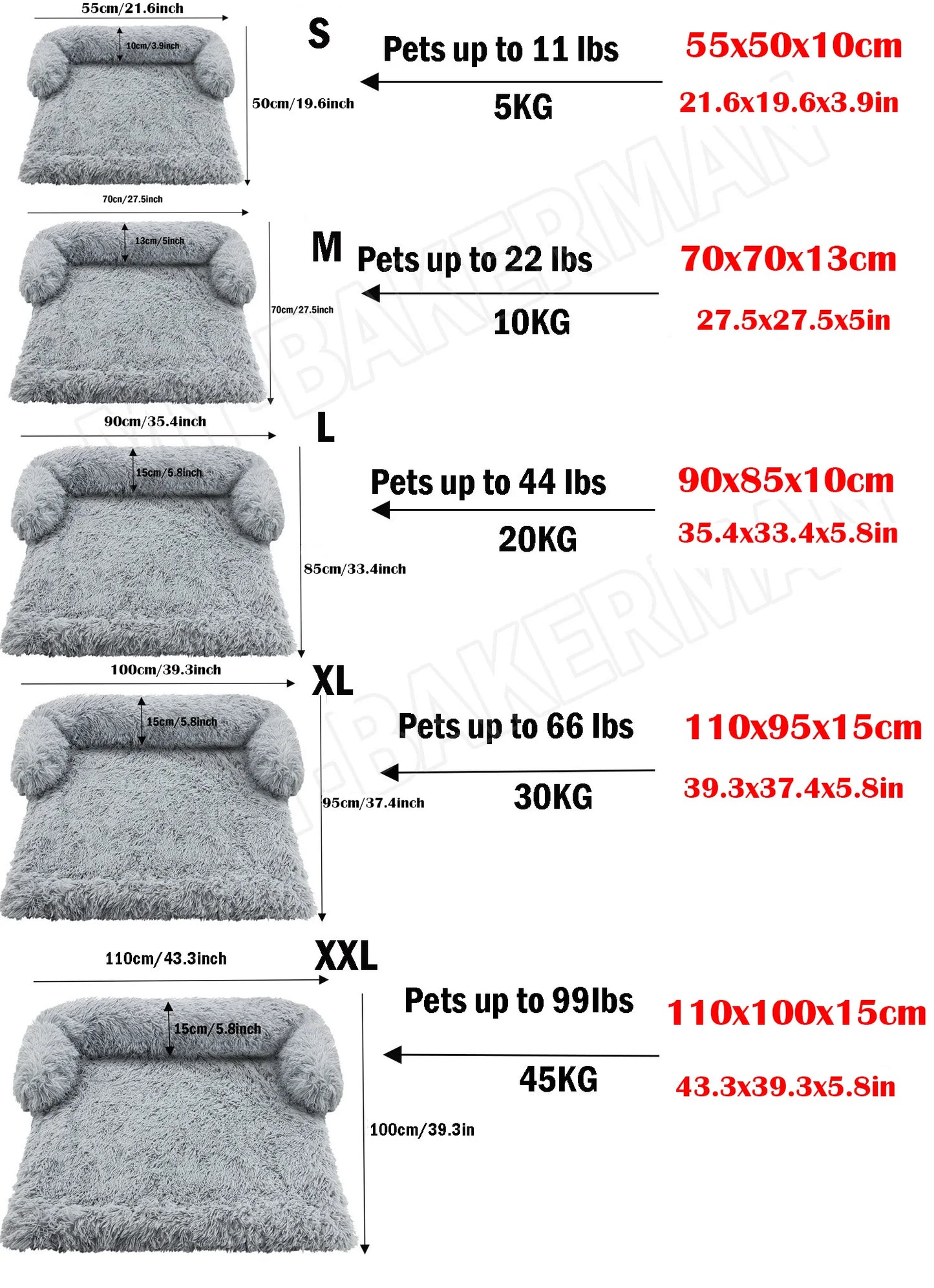 Washable Pet Sofa Dog Bed Calming Bed For Large Dogs Sofa Blanket Winter Warm Cat Bed Mat Couches Car Floor Furniture Protector