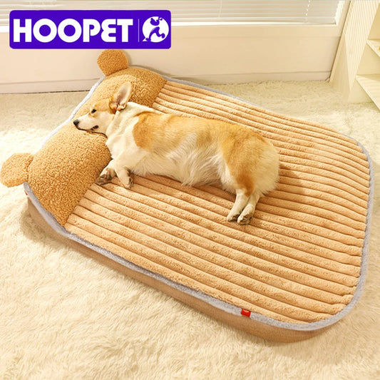 HOOPET Dog Bed Warm Mat Winter Cat Sleeping Cushion Padded Puppy Kennel Blanket Soft Removable Mattress Pet Supplies